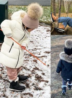 正品现货 Sorel 冰熊 Whitney 中小童保暖防滑防水轻底短筒雪地靴