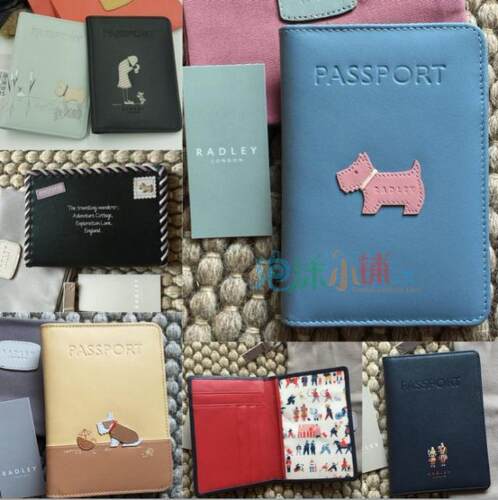现货radley小狗牛皮实用护照夹