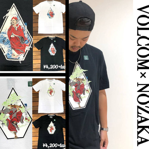 volcom短袖圆领男女款小白滑板服