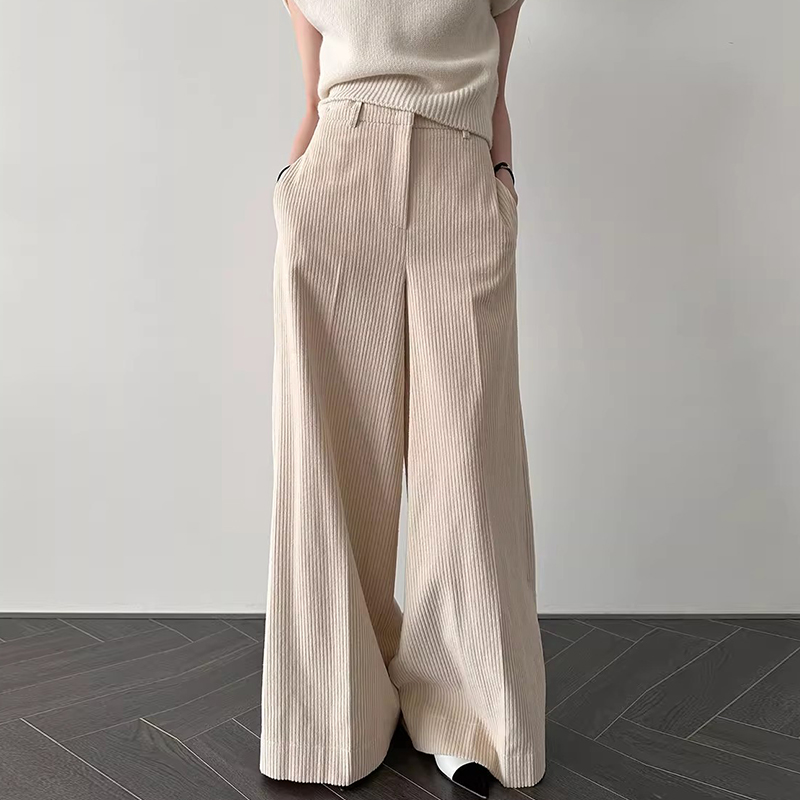 高腰百搭显瘦休闲阔腿裤长裤