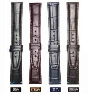 卓越表行 适配IW波涛菲诺葡萄牙飞行员马克原装鳄鱼表带 20mm