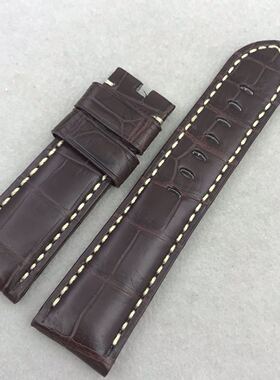 适配原装PAM 鳄鱼皮表带 PAM00974 PAM01041PAM01078  22 24 26mm