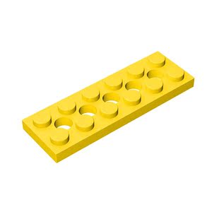 跃高积木 2x6带5孔板 10个科技件拼装塑料散件兼容乐高配件32001