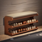 翻盖换鞋 柜坐凳一体软垫整理收纳架 凳入户鞋 凳家用门口可坐式 穿鞋