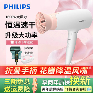 飞利浦电吹风机HP8132家用大功率速干发廊恒温护发吹风筒BHD309
