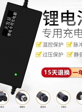 爱玛雅迪台铃小刀锂电池专用充电器48V2A智能锂电池锂离子54.6V用