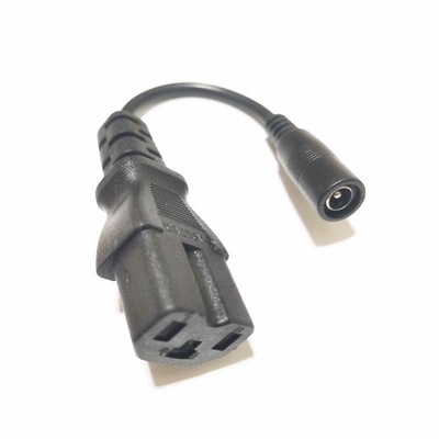 电动电瓶车充电器电源线DC转换头充电桩转普通品字头圆头接口插头