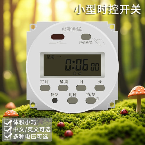 CN101A小型微电脑定时时控开关时间控制电源定时器12V24V220V