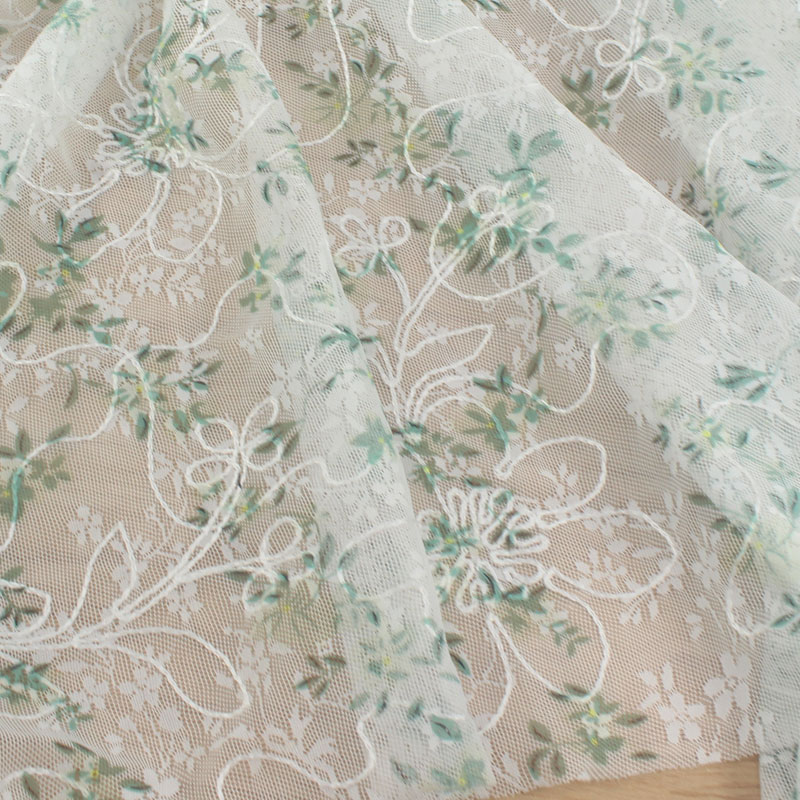 网纱装饰文艺绣花网纱