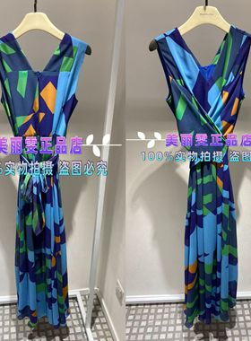 2025春夏款MARYLING无袖印花连衣裙A1FCW62350