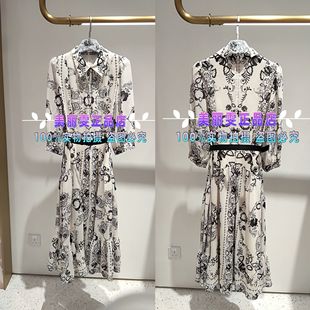 2024春夏款宝莱阿卡苏B1ECW61290印花连衣裙