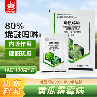 80%烯酰吗啉 黄瓜霜霉病专用杀菌剂蔬菜果树内吸药利邦超艳农药