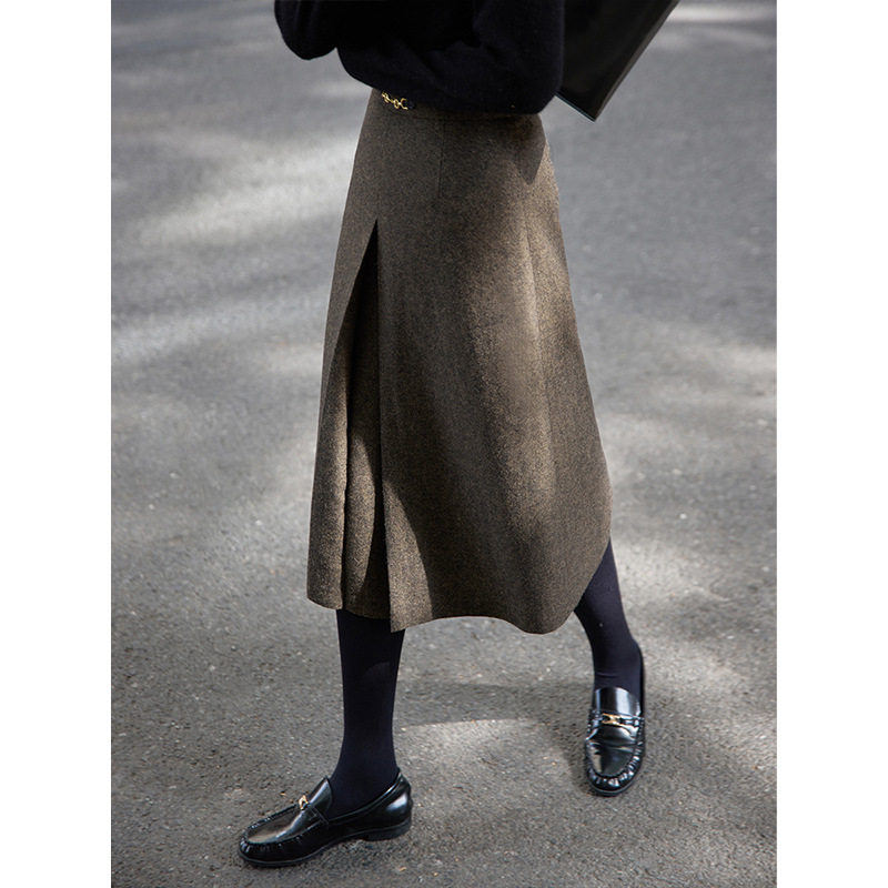 减龄又优雅 复古洋气百搭高腰半身裙2025早春新款毛呢裙子,女装/女士精品,半身裙,淘宝优惠券,粉丝福利购,淘宝优惠卷