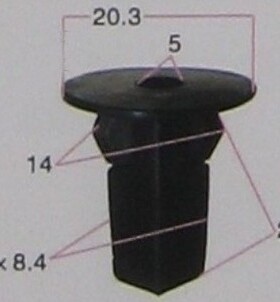 适用于丰田翼子板固定卡扣卡子快丝座固定座90189-06013