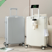 马冬强新款 多功能行李箱女26寸旅行箱24寸铝框拉杆箱男密码 登机箱