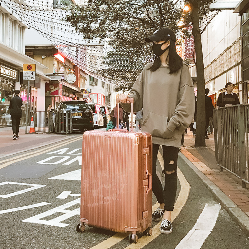 直角网红行李箱女20万向轮24寸镜面小清新复古拉杆箱26登机旅行29在类目 箱包皮具/热销女包/男包, 旅行箱中 - 来自Buy2taobao.com提供专业的淘宝代购服务