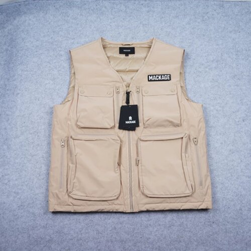 加拿大双层防水多功能羽绒马甲 羽绒坎肩 白鸭绒服