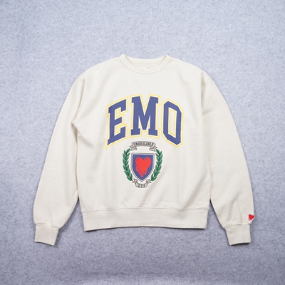 Emotionally/Unavailable (EU) EMO 纯棉校徽圆领卫衣 公价3500元