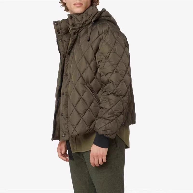 亏清 ASPESI超帅钻石绗缝防风耐水尼龙面料短款羽绒服 羽绒夹克