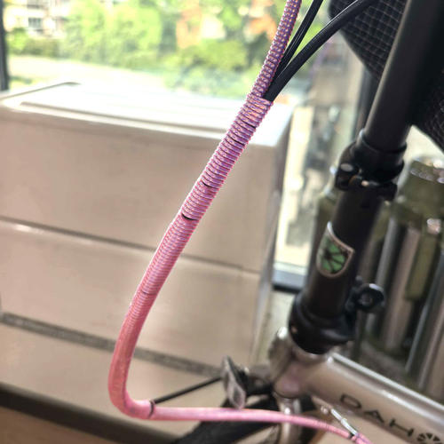 适用喜德盛自行车刹车线线管保护套缠绕装饰山地公路车黑38/rt180