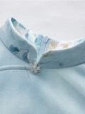 Замшевая Cheongsam осень и зима улучшенная версия Girl Daily Temprament Elegant Printing Young National Style Linder Midgen
