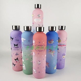 三丽鸥SANRIO XO角落生物小忌廉大容量水杯塑料杯运动水壶 KITTY