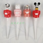 日本Skater Sanrio角落生物迪士尼水樽盖连吸管便携饮料瓶饮管