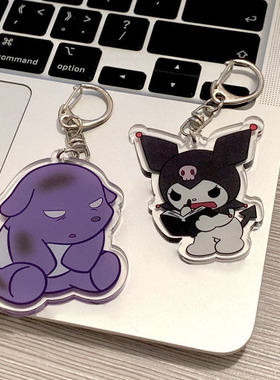 现货日本库洛米可爱情侣小挂件动漫巴库书包挂饰卡通配件钥匙扣