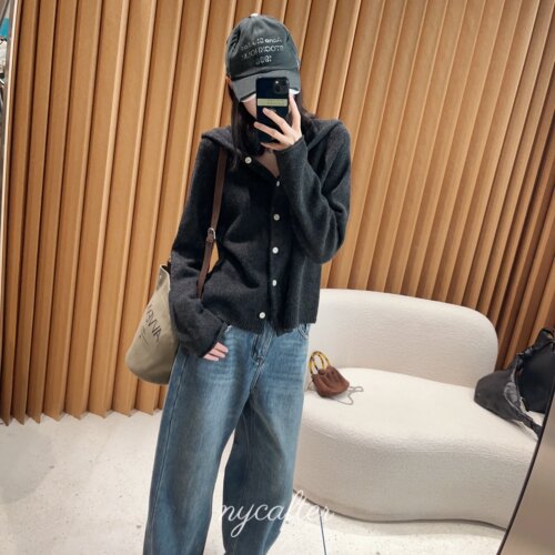 【念念】nycafter 设计师连帽毛衣针织衫bc3508