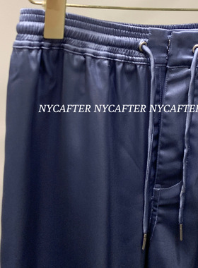 清仓NYCAFTER2023新款CL经典刺绣宽松冰感阔腿休闲裤