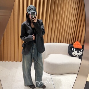 高智风西装 nycafter绵羊毛无领西装 外套设计师马春eh3378 念念