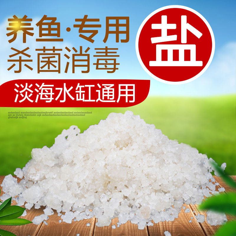 观赏鱼专用无碘盐杀菌消毒鱼缸治疗白点病头洞鱼病治疗海盐矿物盐