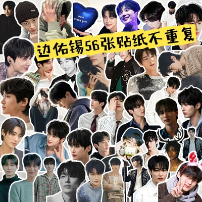 边佑锡周边手帐贴纸笔记文具日记盒笔筒照片装饰异形贴画素材礼物