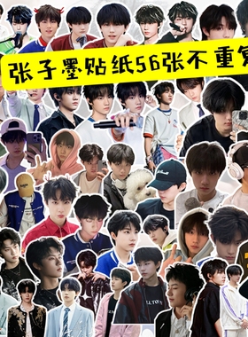 张子墨周边手帐贴纸笔记文具日记盒笔筒照片装饰异形贴画DIY礼物