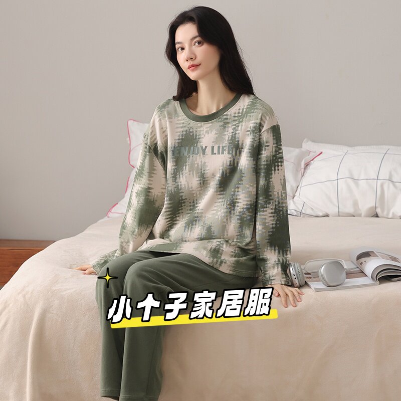 春秋少女生纯棉长袖睡衣套装