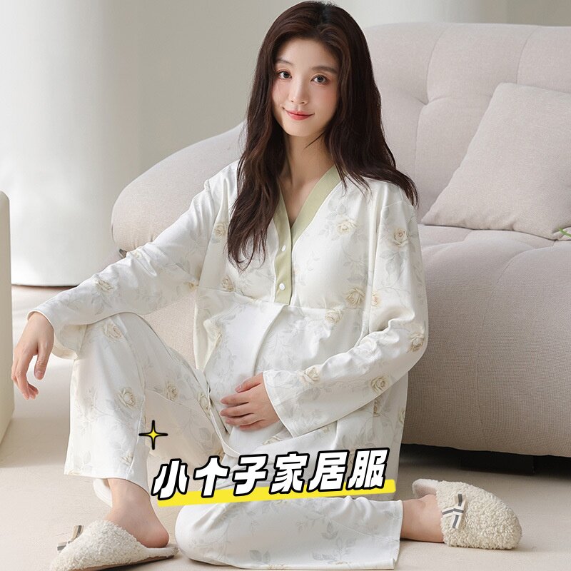 孕妇纯棉哺乳月子服150cmXS码