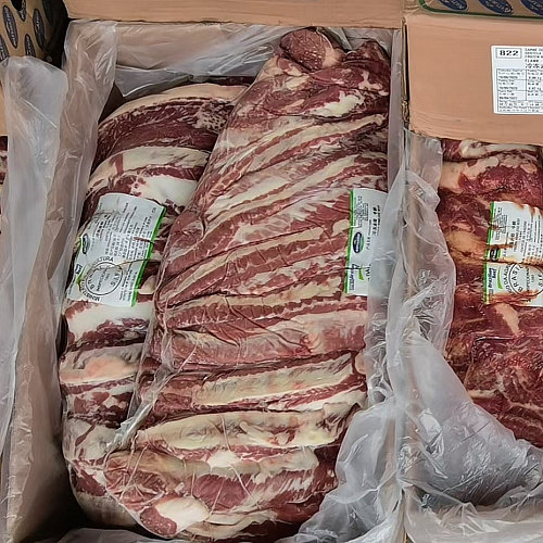 牛腩新鲜冷冻牛腩肉牛肚腩肉45斤生牛肉牛腹腩 巴西进口牛腩 - 封面