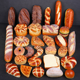 仿真面包模型法式假长面包条法棍软香蛋糕店橱窗装饰拍摄食物道具