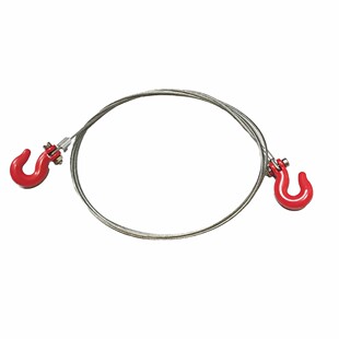 1:10攀爬车拖车仿真钢丝绳索仿真SCX10 CC01 D90幽灵拖车钩 拖钩