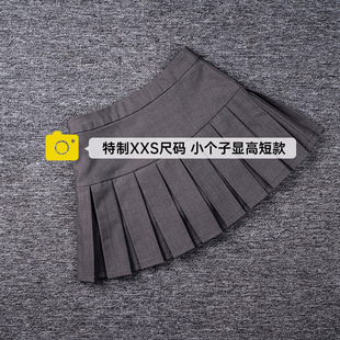 百褶半身裙女短款2025春夏新款高腰a字短裙145小个子气质穿搭半裙