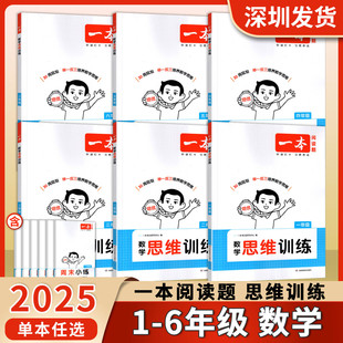 2025秋一本阅读题数学思维训练一二三四五六年级上下一册举一反三培养思维小学123456年级数学典型例题方法归纳图解思路深圳发货