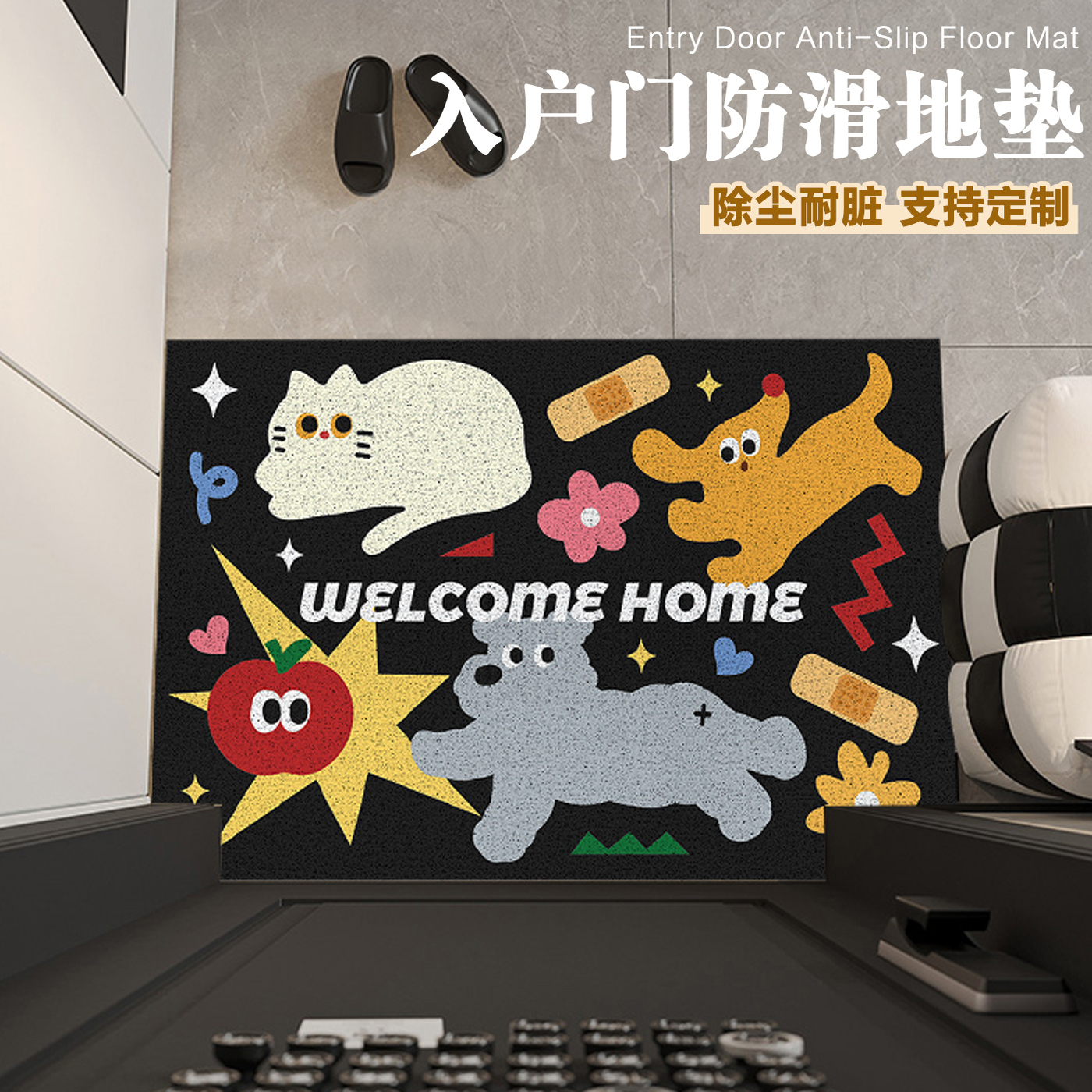 入户门丝圈地垫进门口脚