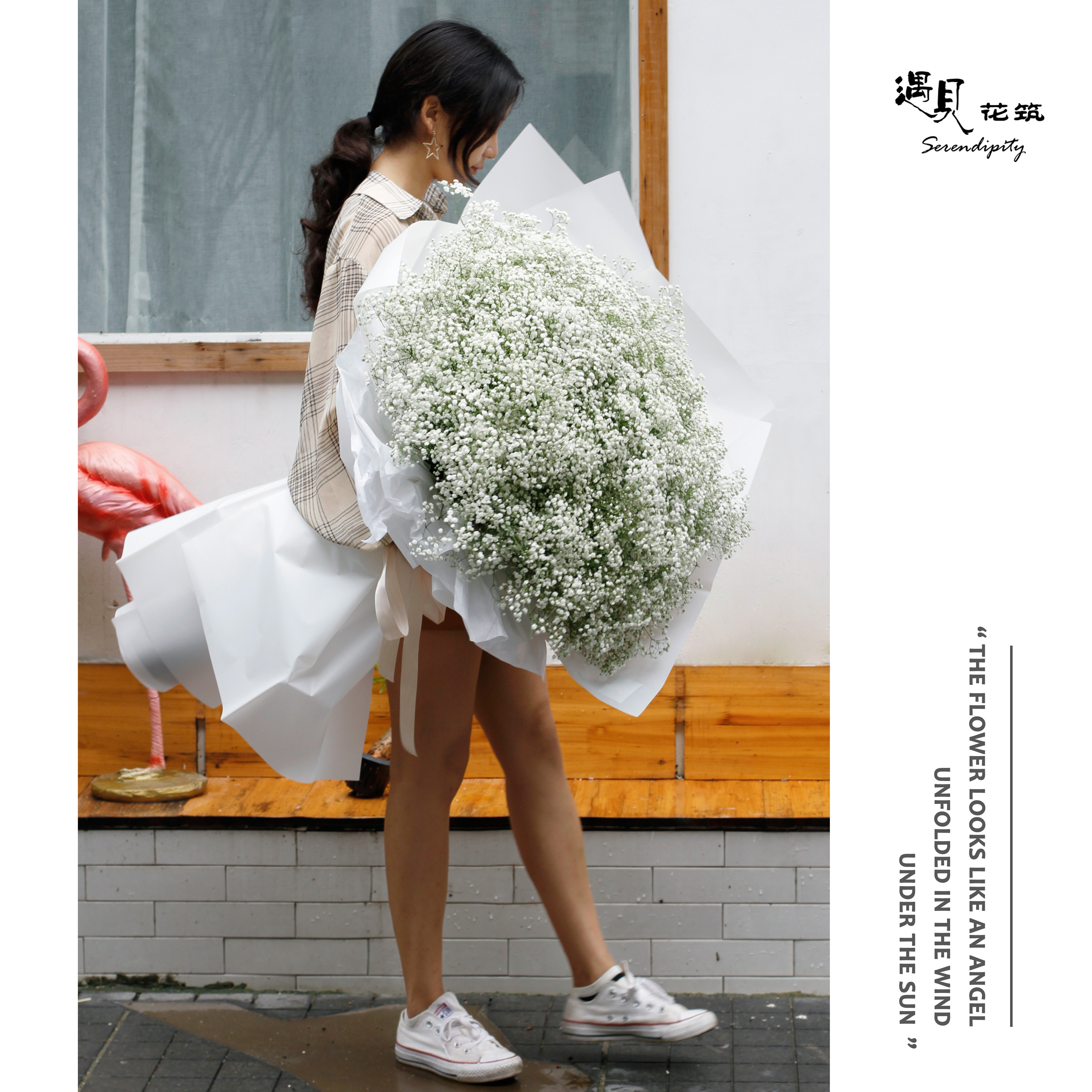 彩色满天星巨型花束表白送女友生日送闺蜜爱人成都鲜花同城速递