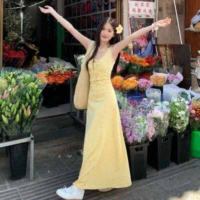 夏季新款气质修身显瘦别致长裙子