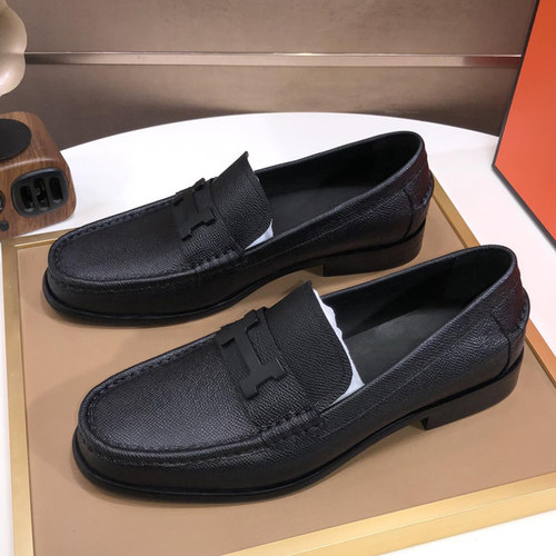 休闲皮鞋男欧美一脚蹬懒人鞋