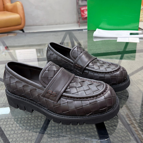 懒人鞋男欧美一脚蹬厚底乐福鞋