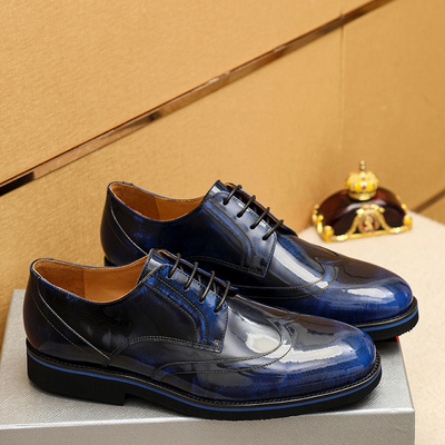 工作皮鞋男欧美2026亮面正装