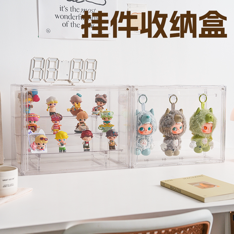 RMAX展示盒透明挂件拉布布泡泡玛特玩偶娃娃收纳搪胶盲盒手办架子图片