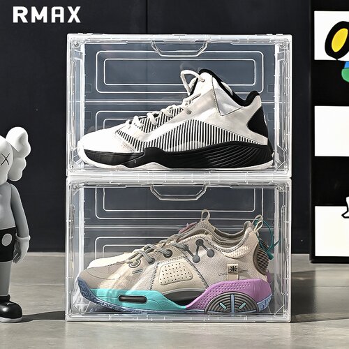 RMAX鞋盒收纳盒亚克力透明防尘鞋子鞋柜储物加厚塑料简易整理鞋架