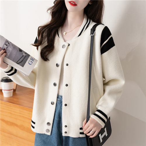 秋季休闲外套宽松减龄时尚开衫潮